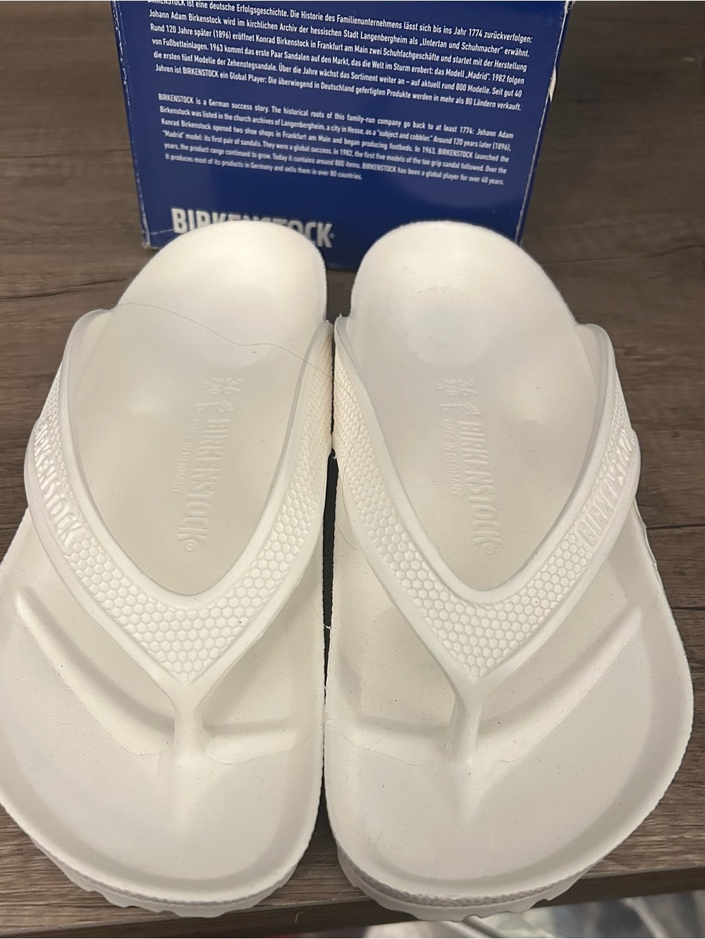 Birkenstock White EVA Flip Flop Sandals